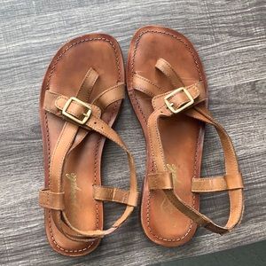 Free People strapped buckle sandals